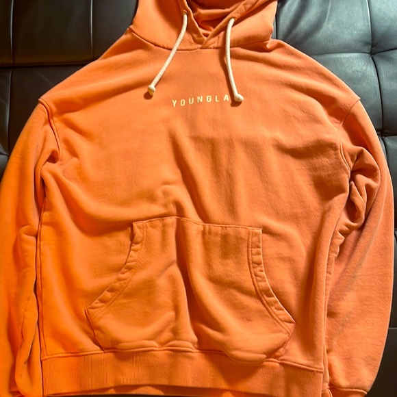 YoungLA Sweaters Youngla Orange Skyline Hoodie Poshmark